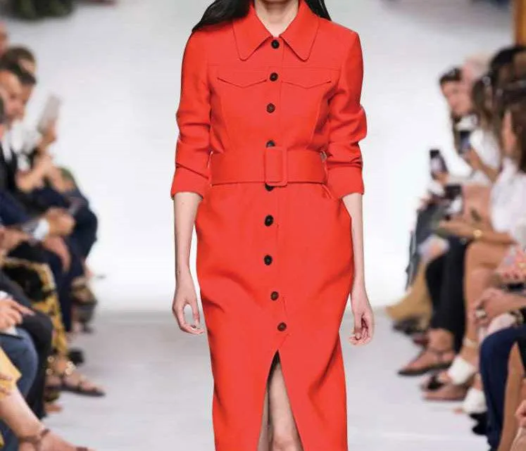 BBL DESIGN CONTRAST BUTTON TRENCH COAT