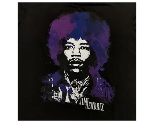 FERRIS JIMI HENDRIXO CREW NECK T SHIRT IN BLACK