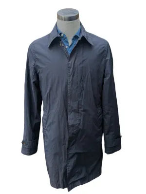 Hackett Trench Coat S/38 Faded Navy Cotton/Nylon