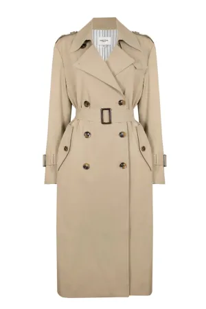 Jovonna Beige Meadow Trench Coat