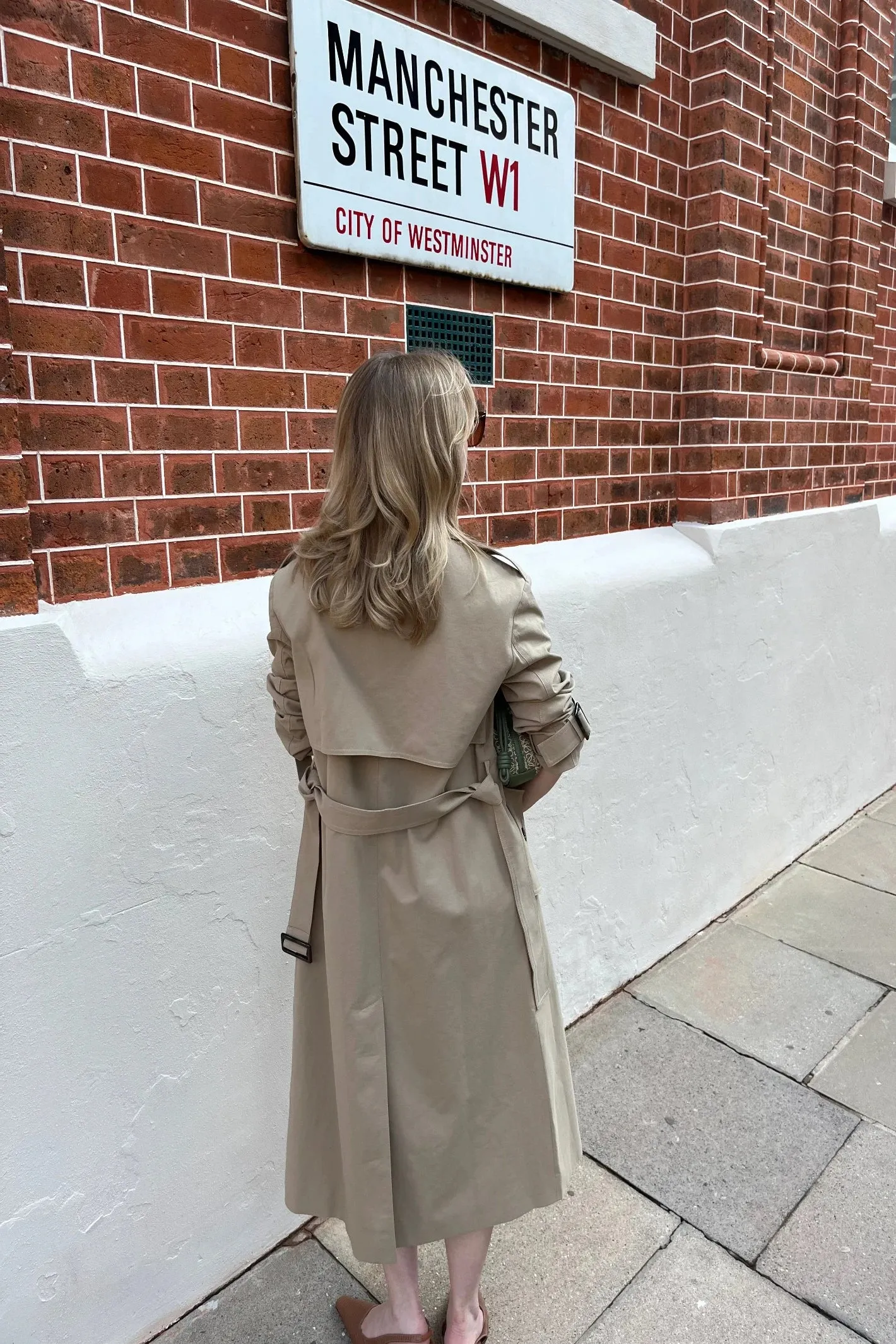 Jovonna Beige Meadow Trench Coat