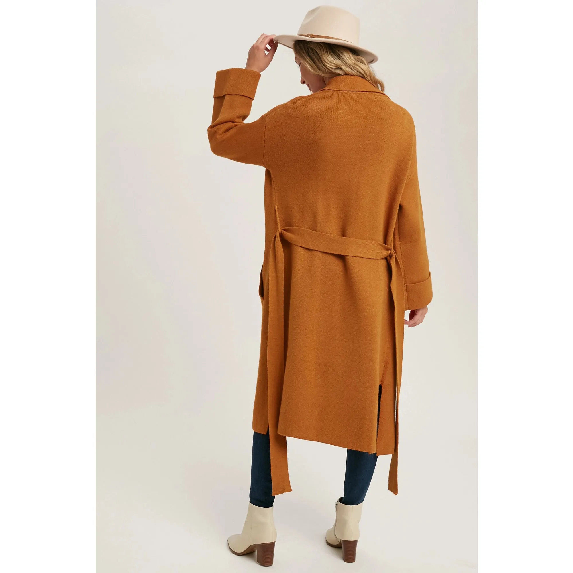Julie Effortless Knitted Trench Coat