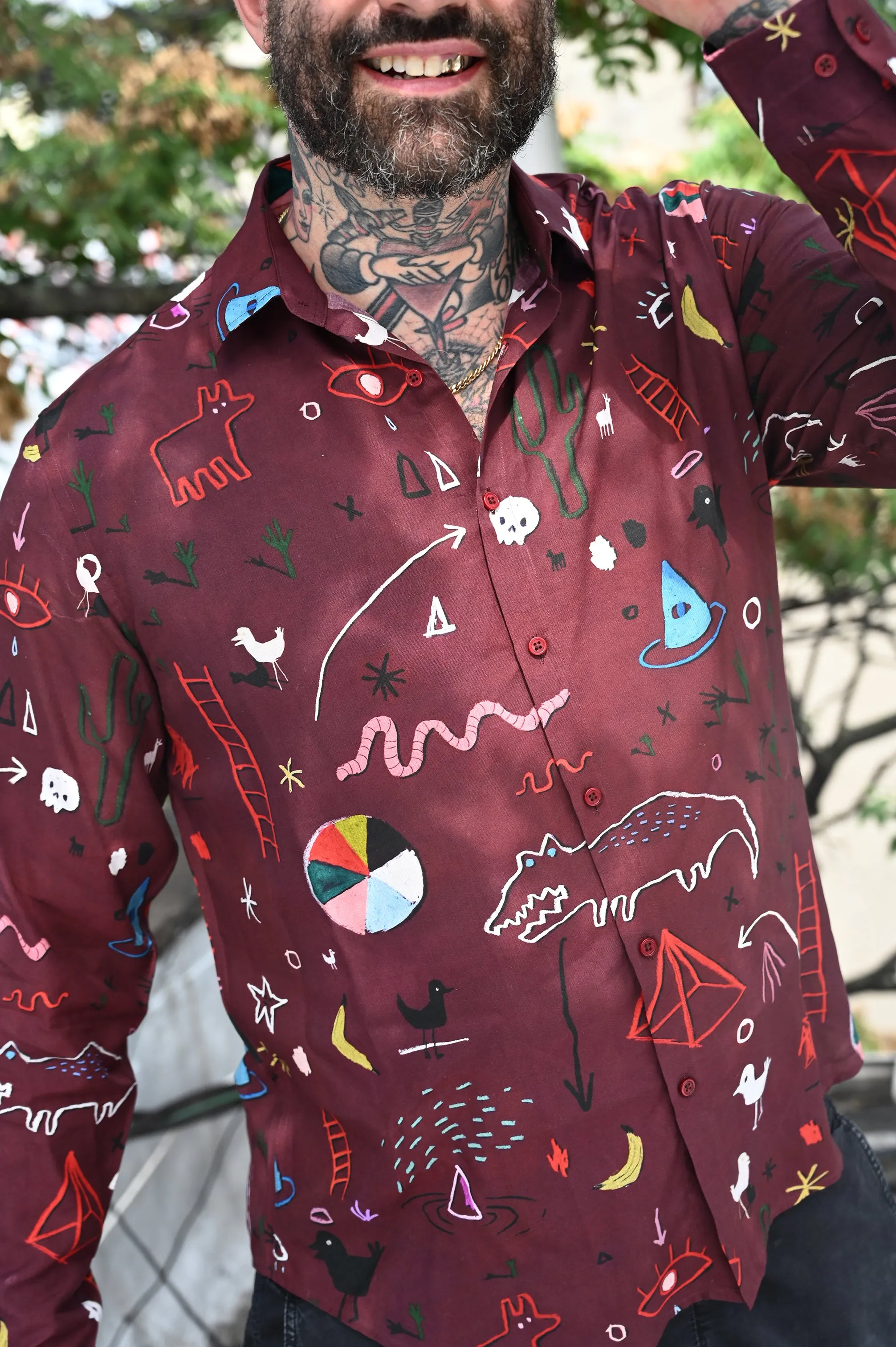 KAZLAND L/S Shirt | Oxblood