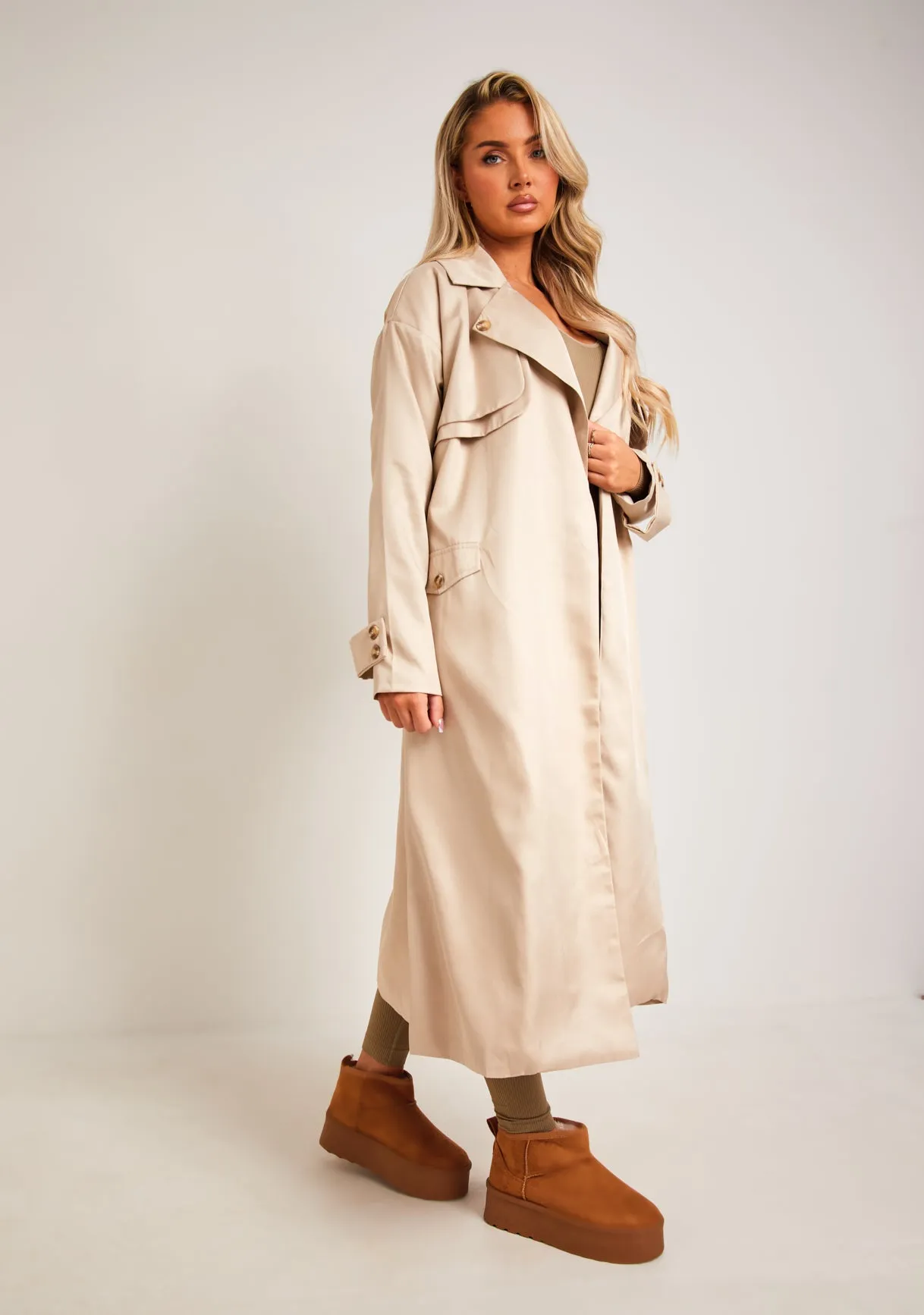 Larsa Stone Trench Coat