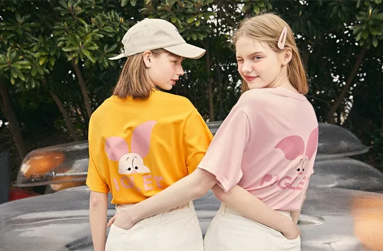 LEDDIN DISNEY COLLECTION UNISEX T SHIRT WITH PIGLET PRINT BACK