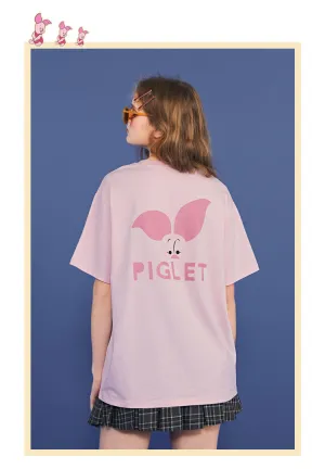 LEDDIN DISNEY COLLECTION UNISEX T SHIRT WITH PIGLET PRINT BACK
