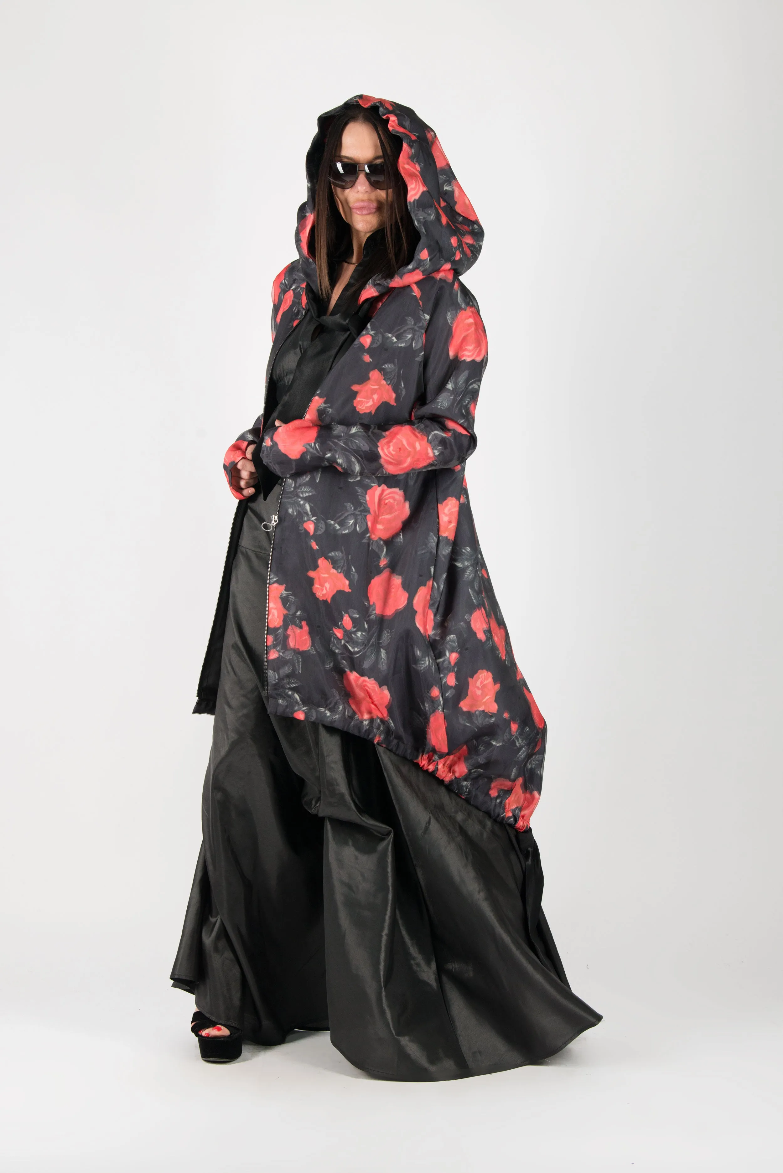 Long Zipper Hooded Vest MAGI