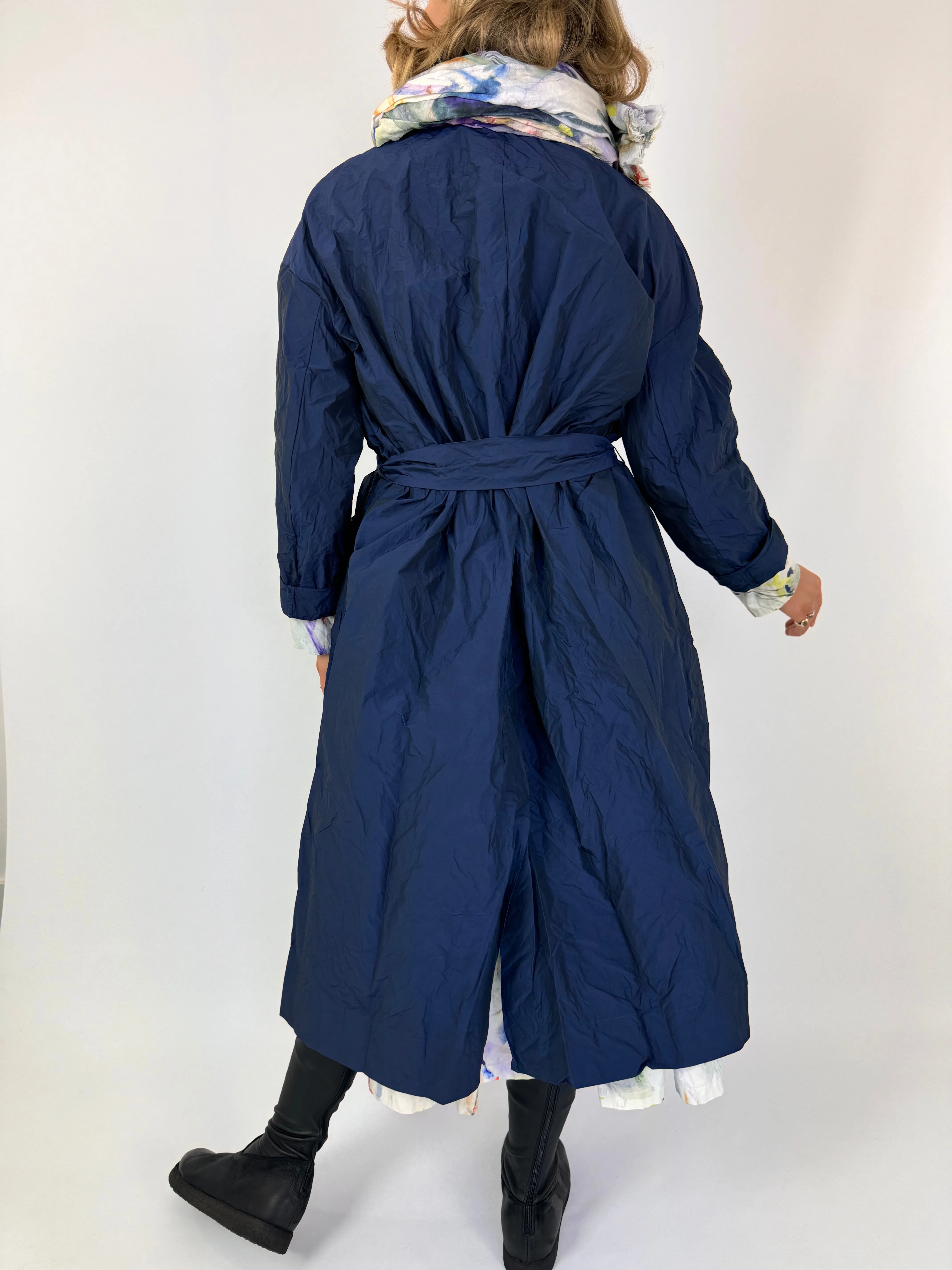 Manuelle Guibal Mystic Trench Coat Oceanic