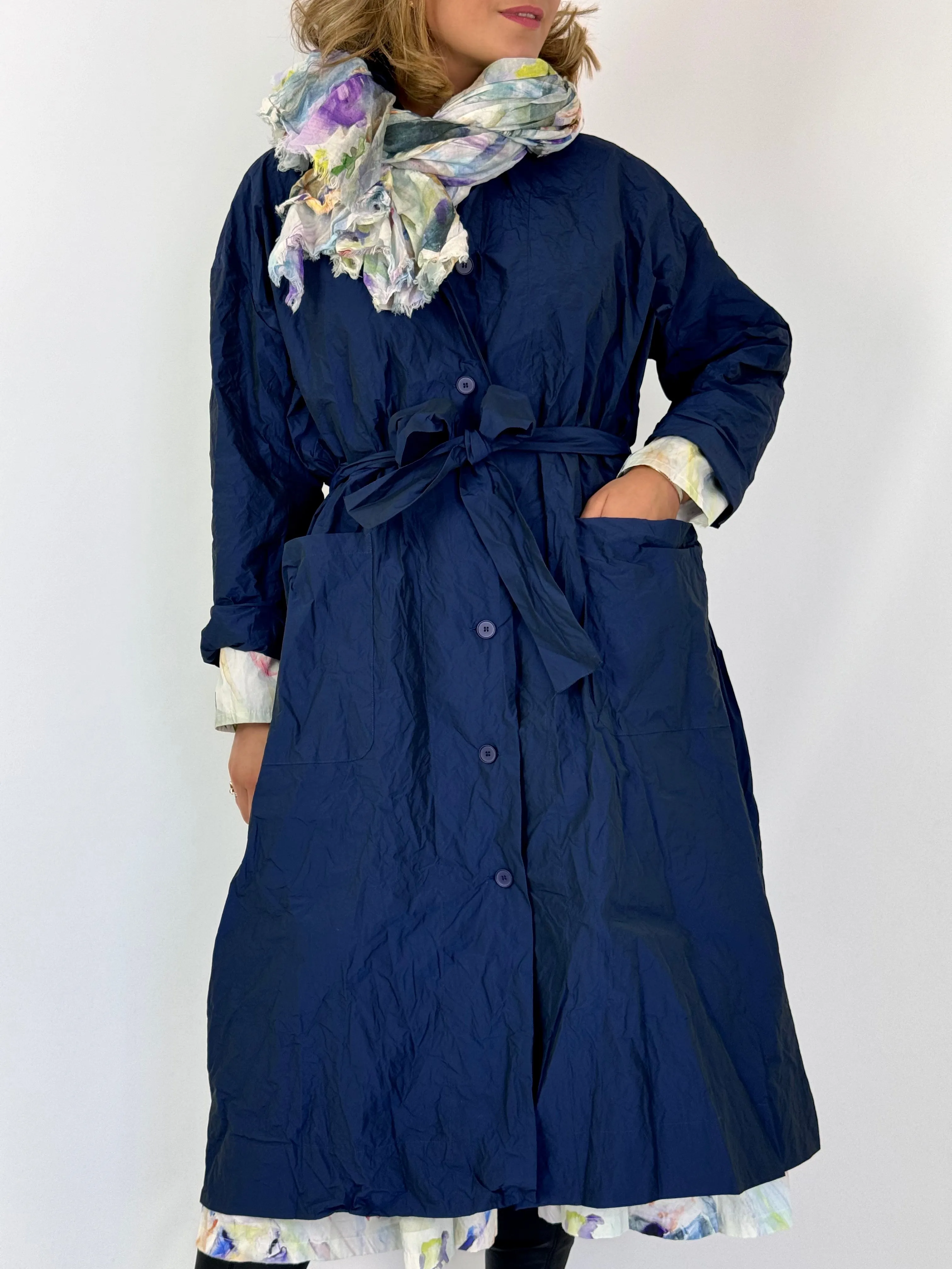 Manuelle Guibal Mystic Trench Coat Oceanic