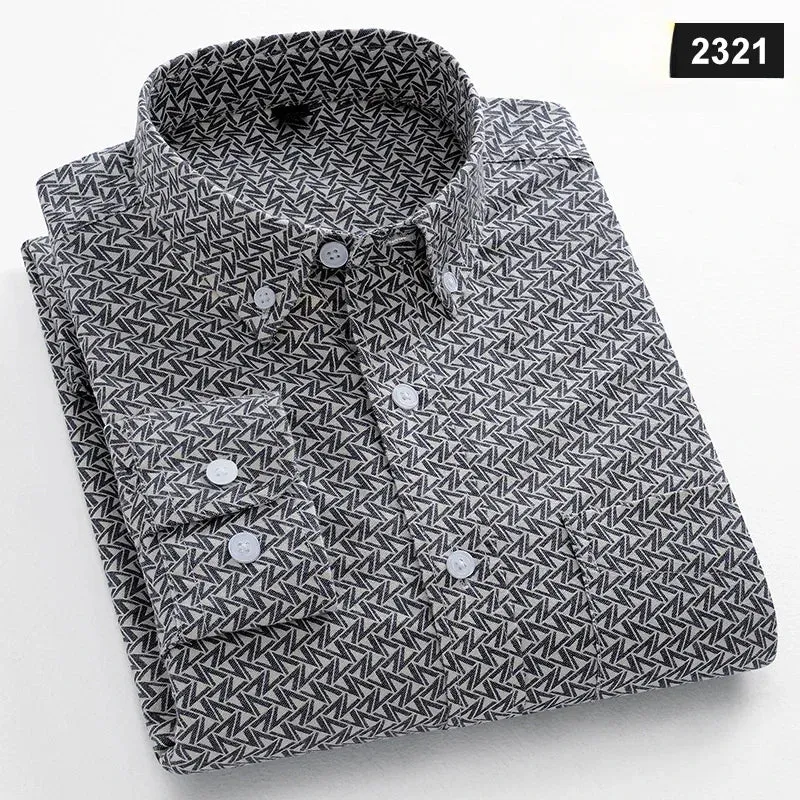 Men's slim fit shirt 100% cotton long-sleeve shirts plaid
