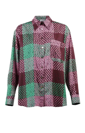 MORPHINI oversized shirt 'checked green'