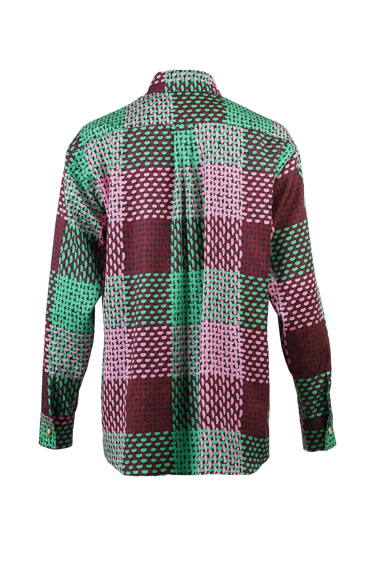 MORPHINI oversized shirt 'checked green'