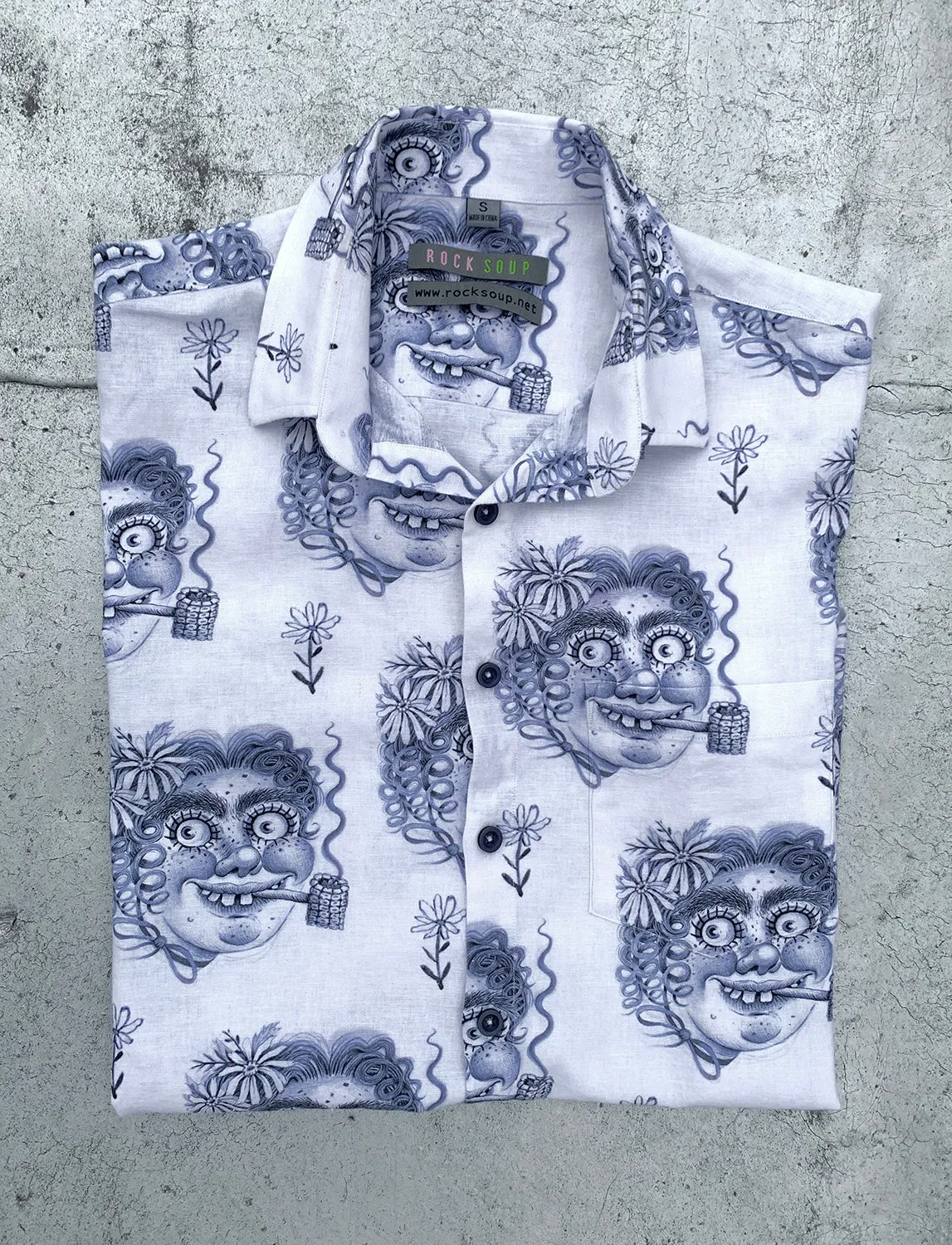 REBECCA MORGAN SS Button-Down Shirt | White
