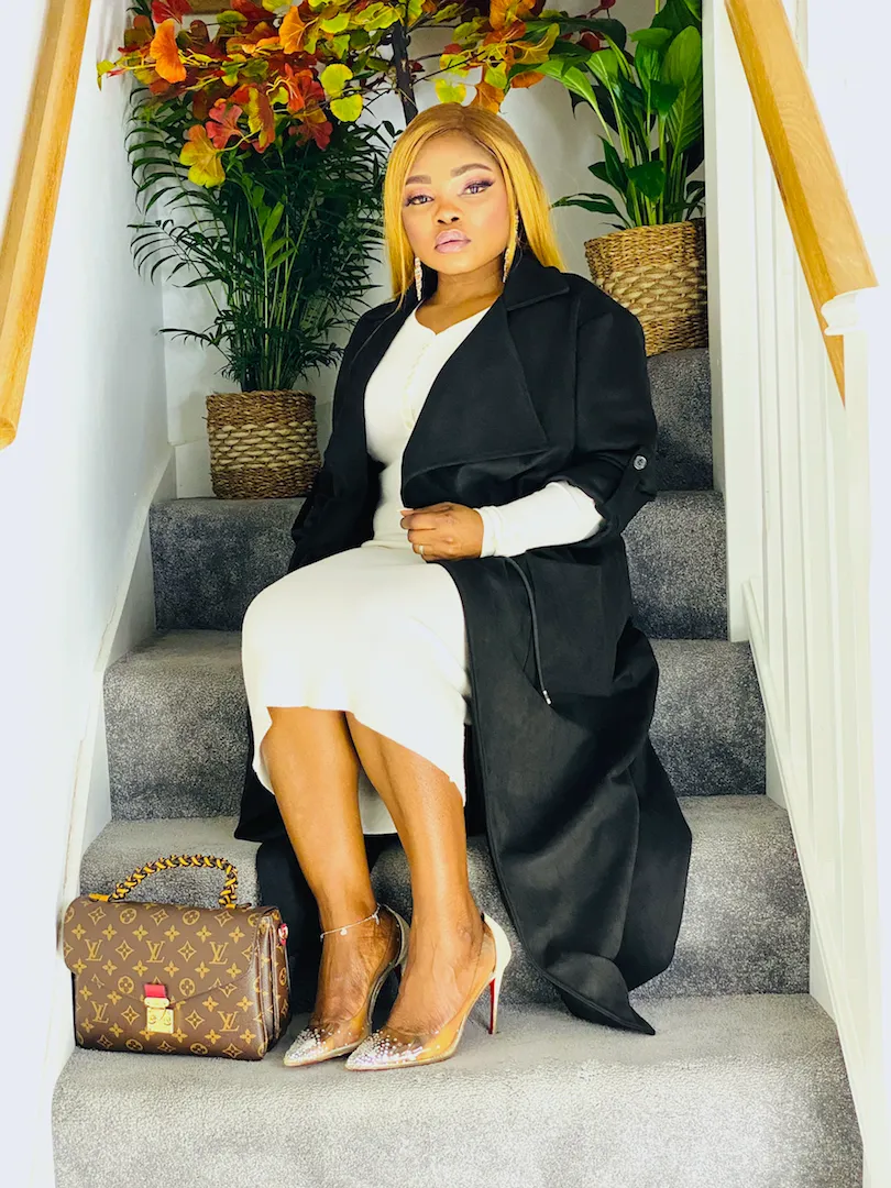 Suede Wrap Over Tie Waist Coat