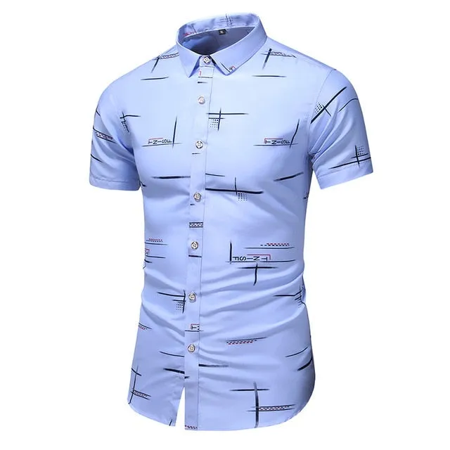SummerCool™ Dress Shirt- Men's Printed Light Fashion Shirt