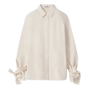 Trench Coat-style Shirt White