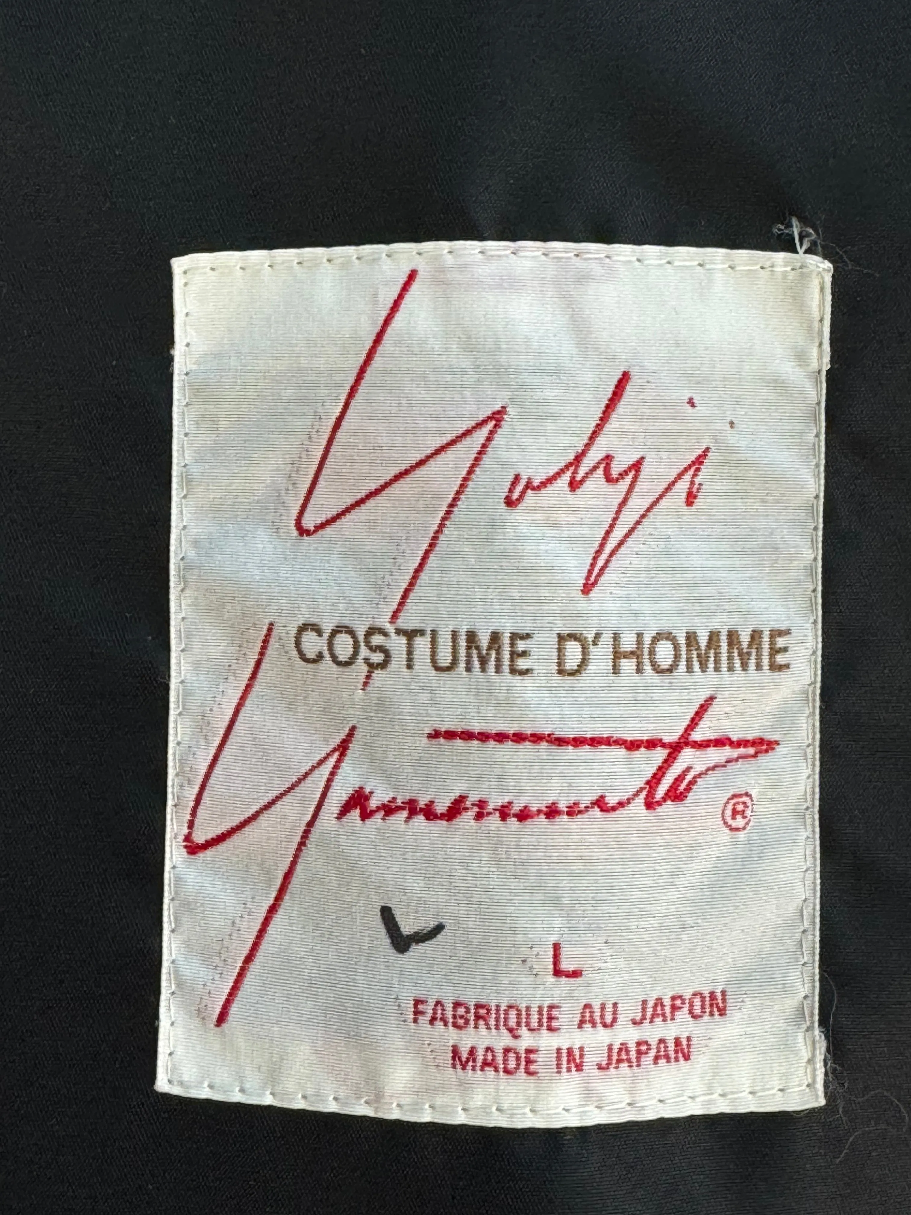 Y2K Yohji Yammato Black Trench