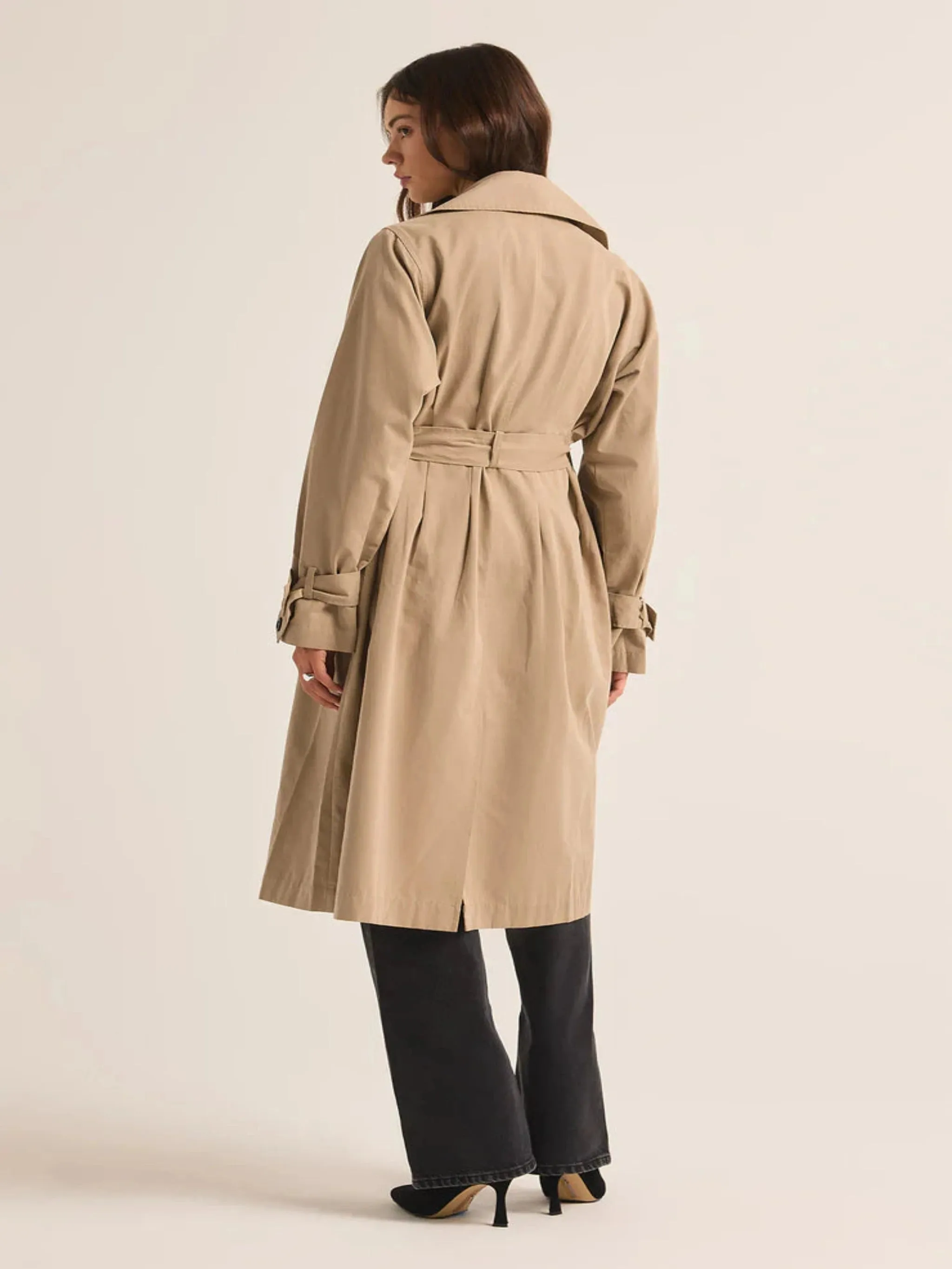 Z Supply Dorian Trench Coat - Driftwood